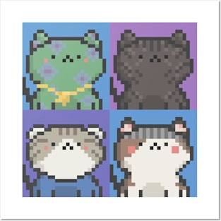 Pixel Cat Tile 018 Posters and Art